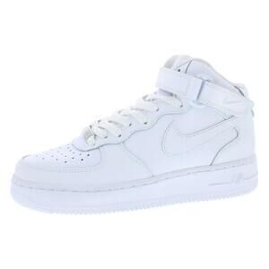 Nike Boy's Air Force 1 Mid LE Big Kid White/White - Size 6 Youth - Used
